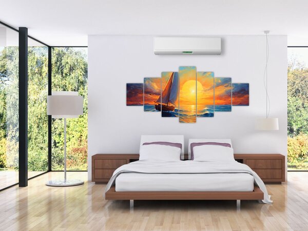Obraz - Plachetnice (210x100 cm)
