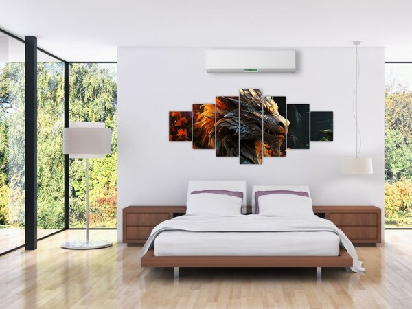 Obraz - Drak (210x100 cm)