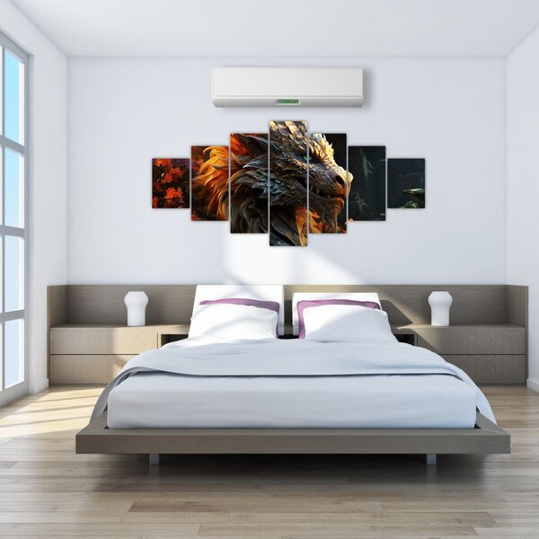 Obraz - Drak (210x100 cm)