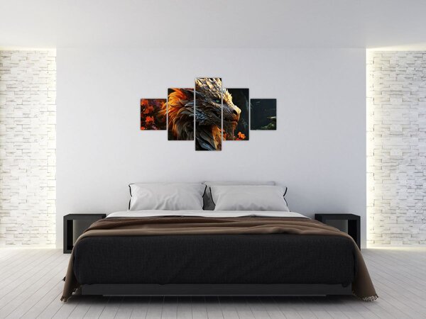 Obraz - Drak (125x70 cm)