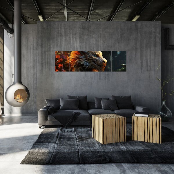 Obraz - Drak (170x50 cm)