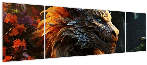 Obraz - Drak (170x50 cm)