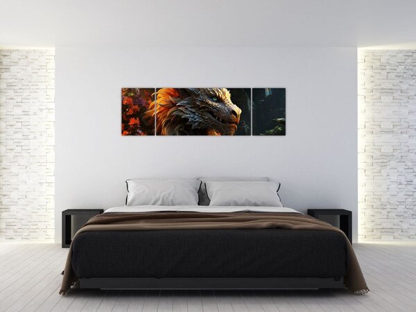 Obraz - Drak (170x50 cm)