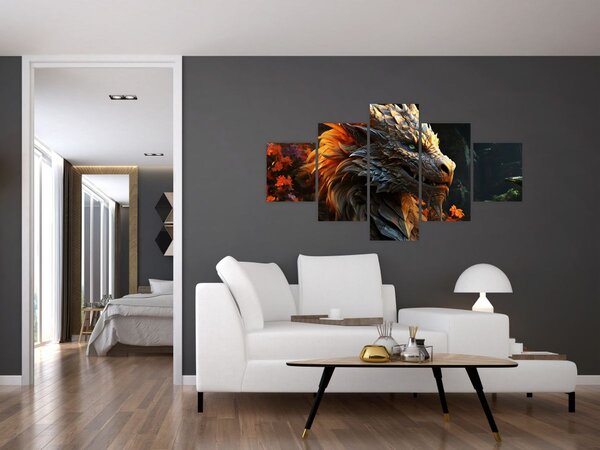 Obraz - Drak (125x70 cm)