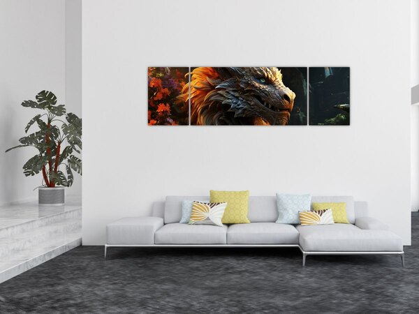 Obraz - Drak (170x50 cm)