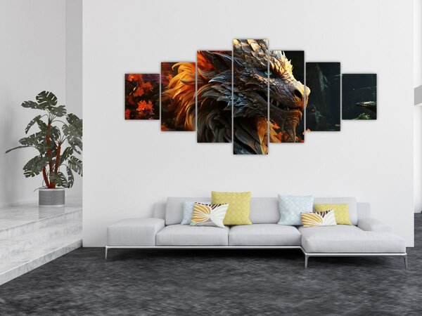 Obraz - Drak (210x100 cm)