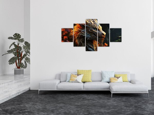 Obraz - Drak (125x70 cm)