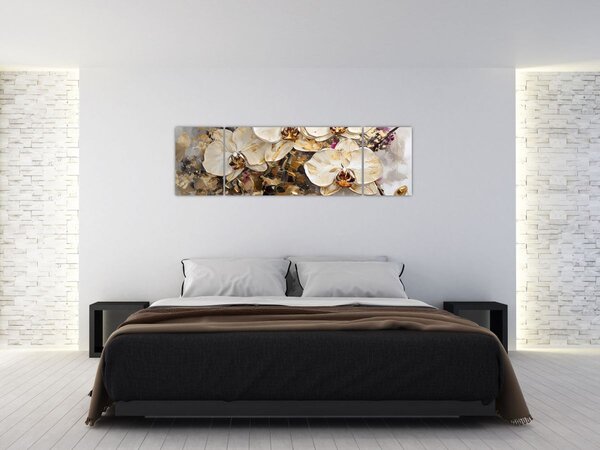 Obraz - Orchideje (170x50 cm)