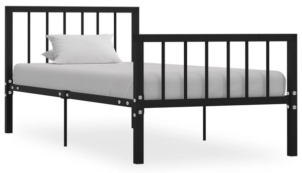 Rám postele černý kovový 90 x 200 cm