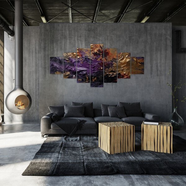 Obraz - Texturovaná abstrakce (210x100 cm)
