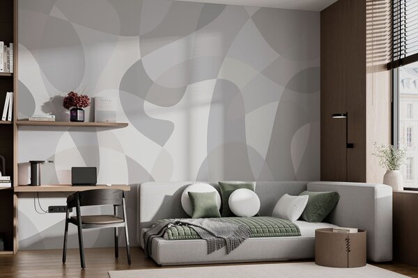 Fototapeta Šedé a bílé pozadí, Designové fototapety na zeď, Populární fototapety, w02932 - Tapeko.co.cz