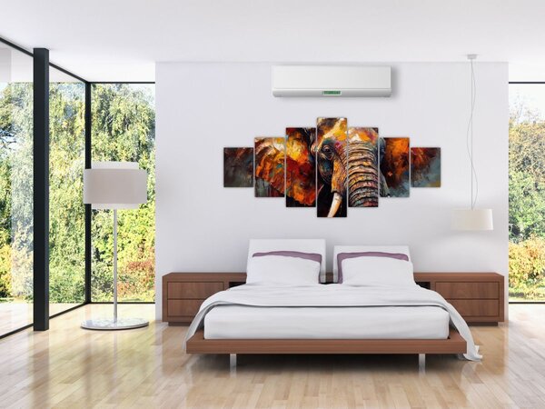 Obraz - Malba slona (210x100 cm)
