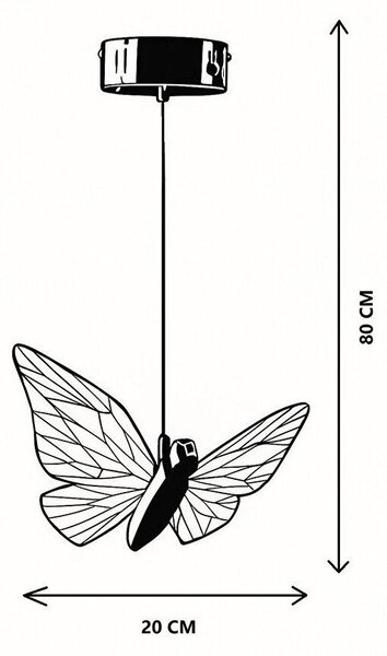 Kovové LED závěsné svítidlo ve zlaté barvě se stínidlem z akrylového skla ø 20 cm Myrna – Opviq lights