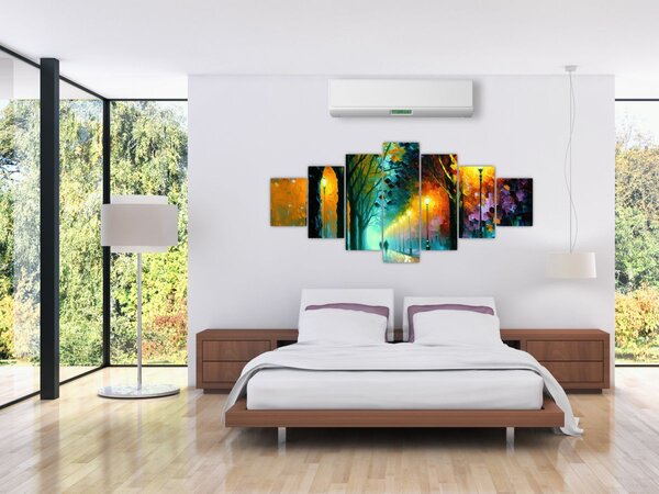 Obraz - Noční procházka (210x100 cm)
