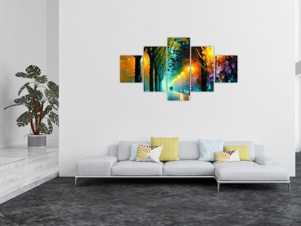 Obraz - Noční procházka (125x70 cm)
