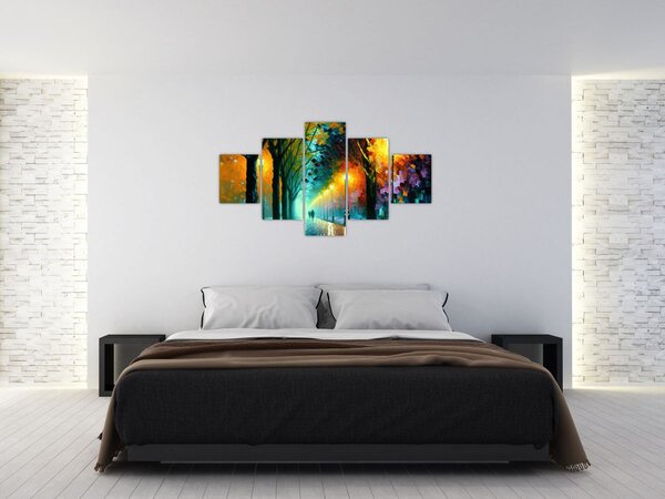 Obraz - Noční procházka (125x70 cm)