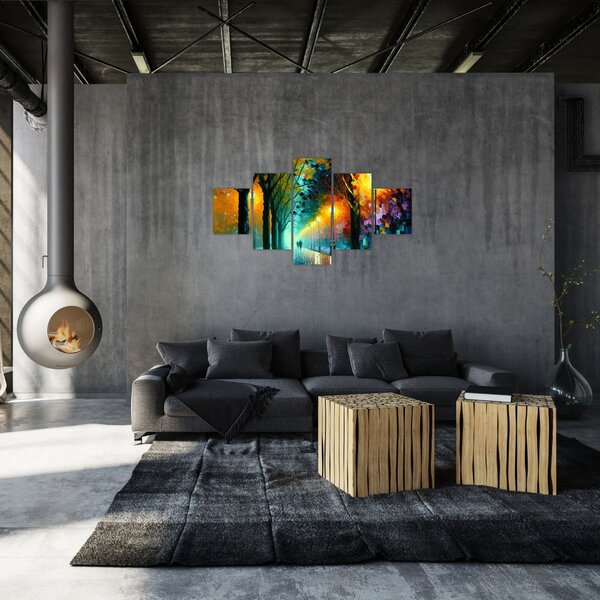 Obraz - Noční procházka (125x70 cm)