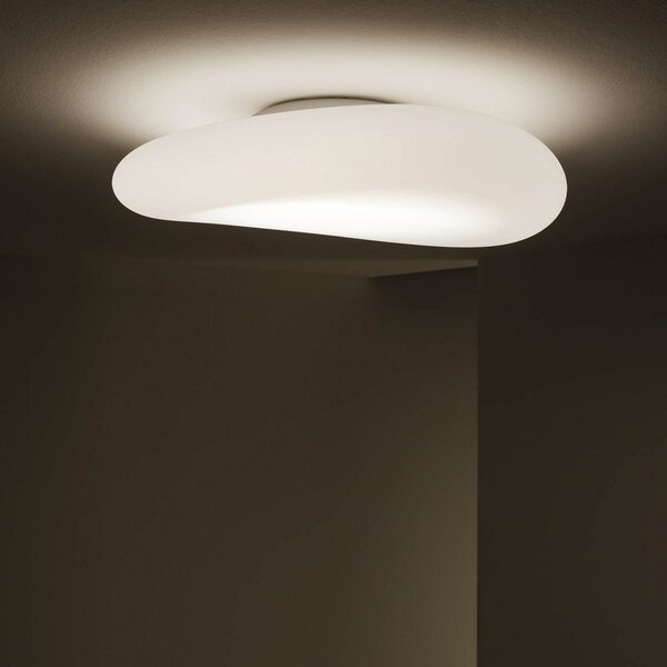 Stropní Lampa Stilnovo, Mr. Magoo, stmívatelné, Bílá, Obývací pokoj, Plast, Design