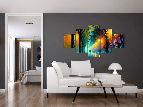 Obraz - Noční procházka (125x70 cm)