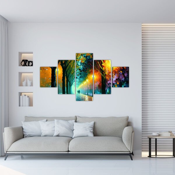 Obraz - Noční procházka (125x70 cm)