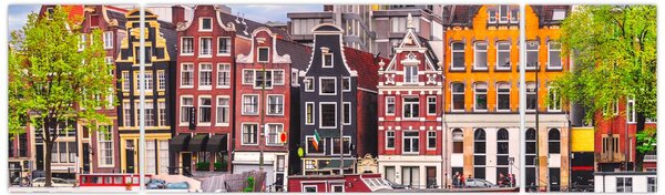 Obraz - Amsterdam, taneční domy (170x50 cm)