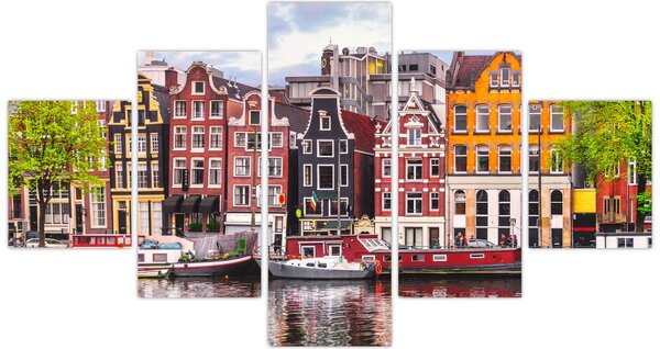 Obraz - Amsterdam, taneční domy (125x70 cm)