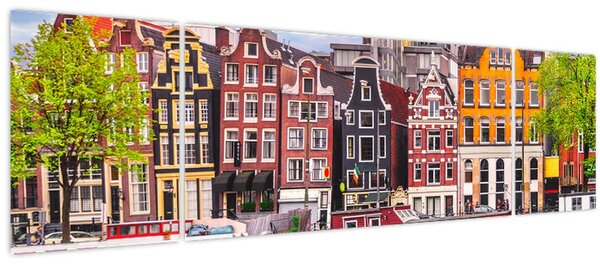 Obraz - Amsterdam, taneční domy (170x50 cm)
