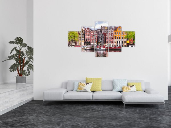 Obraz - Amsterdam, taneční domy (125x70 cm)