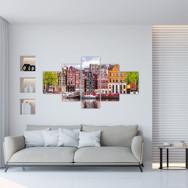 Obraz - Amsterdam, taneční domy (125x70 cm)