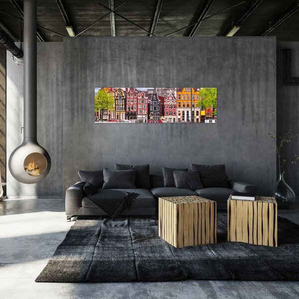 Obraz - Amsterdam, taneční domy (170x50 cm)