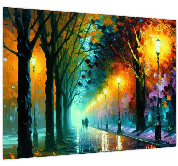 Obraz - Noční procházka (70x50 cm)