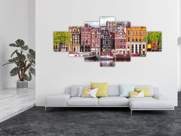 Obraz - Amsterdam, taneční domy (210x100 cm)