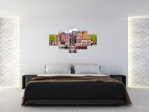 Obraz - Amsterdam, taneční domy (125x70 cm)