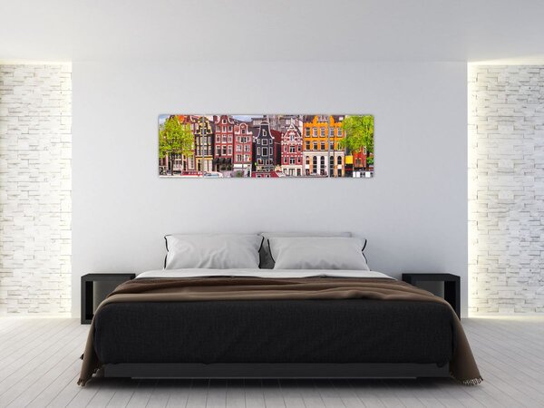 Obraz - Amsterdam, taneční domy (170x50 cm)