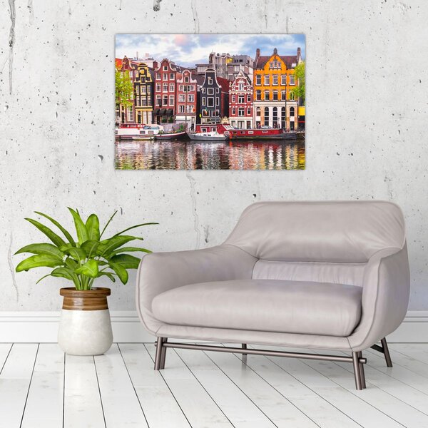 Obraz - Amsterdam, taneční domy (70x50 cm)