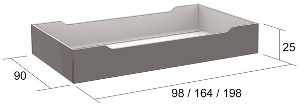 BRADOP Zásuvka pod postel L252