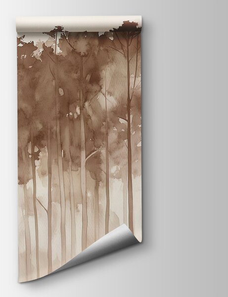 Fototapeta Skupina stromů v mlžném lese, Přírodní fototapety, Populární fototapety, w02937v1 - Tapeko.co.cz