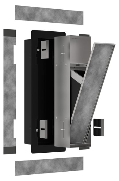 HANSGROHE 56063700 XtraStoris Rock vestavěný odpadkový koš