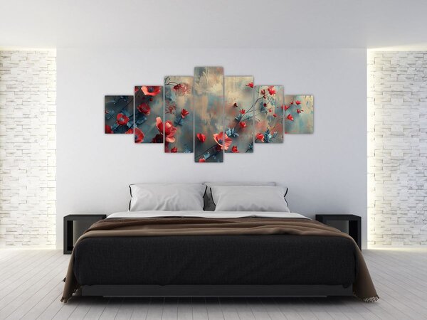 Obraz - Vlčí máky (210x100 cm)