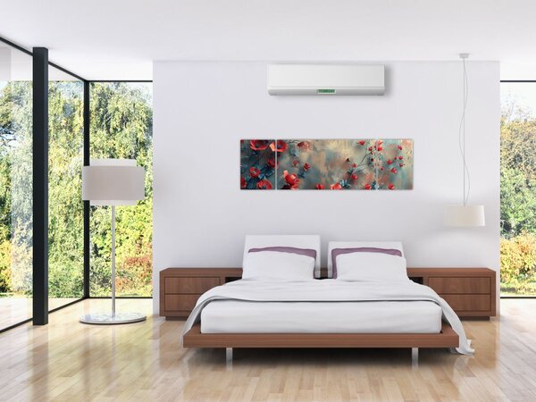 Obraz - Vlčí máky (170x50 cm)