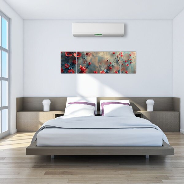 Obraz - Vlčí máky (170x50 cm)