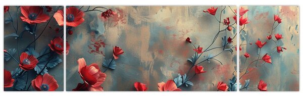 Obraz - Vlčí máky (170x50 cm)