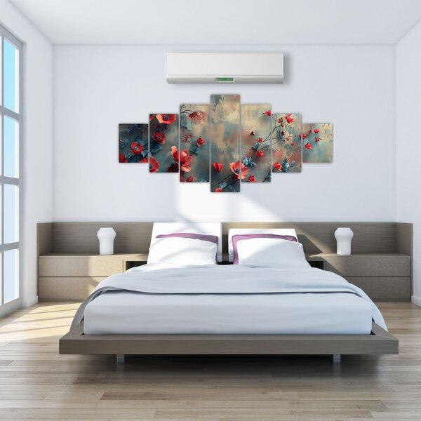 Obraz - Vlčí máky (210x100 cm)