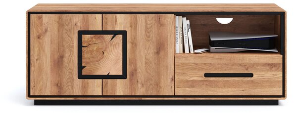 SOB Nábytek - Dřevěný TV stolek Montpellier divoký dub - F01005401G