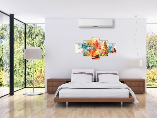 Obraz - Akvarelová ilustrace (125x70 cm)