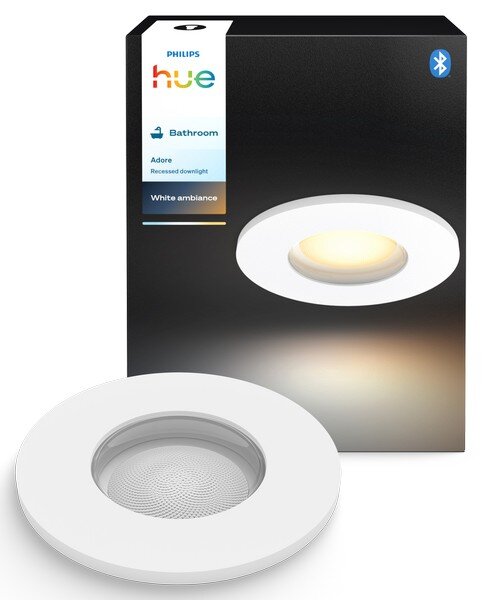 Zapuštěné svítidlo 1x GU10 2200–6500K biela IP44 Philips HUE White Ambiance Adore 8721103072962