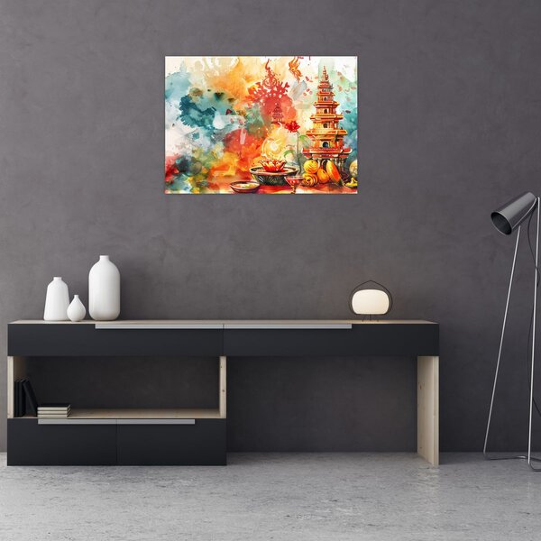 Obraz - Akvarelová ilustrace (70x50 cm)