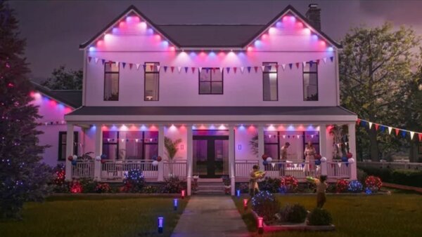 Venkovní světelný řetěz LED 1000–20000K biela IP65 Philips HUE White and Color Ambiance Festavia gradient 8721103078506