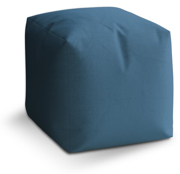 Sablio Taburet Cube Indigově modrá: 40x40x40 cm