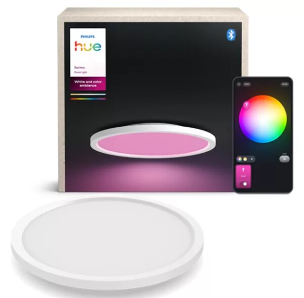Stropní panel LED 2000–6500K biela IP20 Philips HUE White and Color Ambiance Surimu 8721103044594